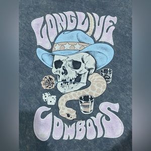 Long live cowboys oversized tshirt
